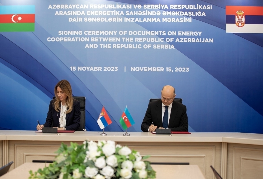 Azerbaijan, Serbia sign documents on energy cooperation
