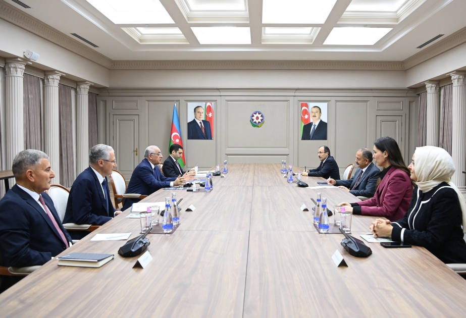 Премьер-министр Али Асадов встретился с делегацией во главе с министром по делам окружающей среды, градостроительства и изменения климата Турции