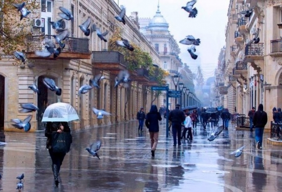 В некоторых местах Баку и Абшеронского полуострова ожидаются осадки