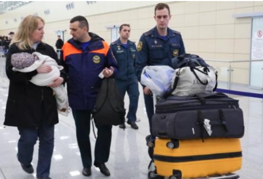Qəzza zolağından təxliyə edilən 120 Rusiya vətəndaşı xüsusi reyslə Moskvaya gətirilib