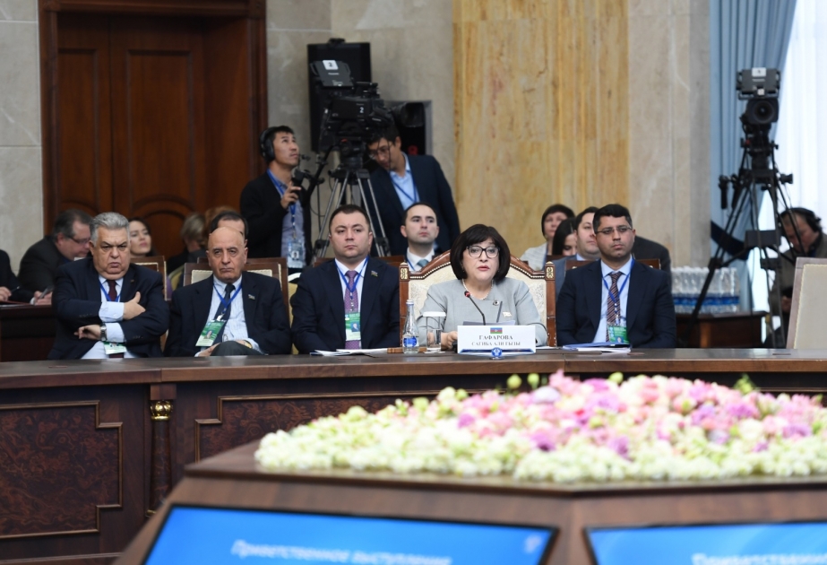 Sahibə Qafarova MDB PA-nın plenar iclasında Ermənistan tərəfinin yalanlarını növbəti dəfə ifşa edib VİDEO
