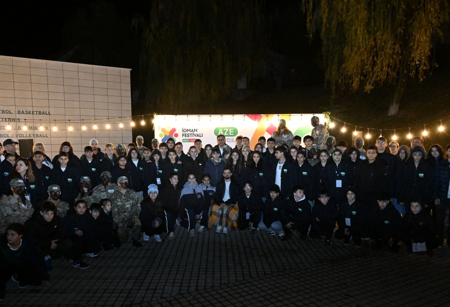 Fərid Qayıbov Qubada idman festivalının iştirakçıları ilə görüşüb