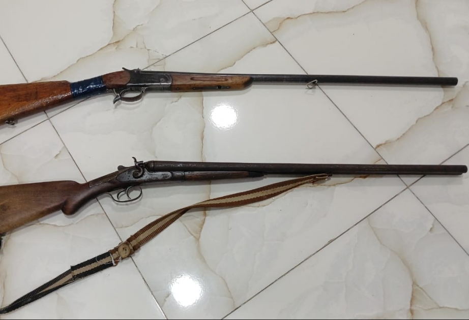 Biləsuvar sakinləri qanunsuz saxladıqları odlu silahları təhvil veriblər