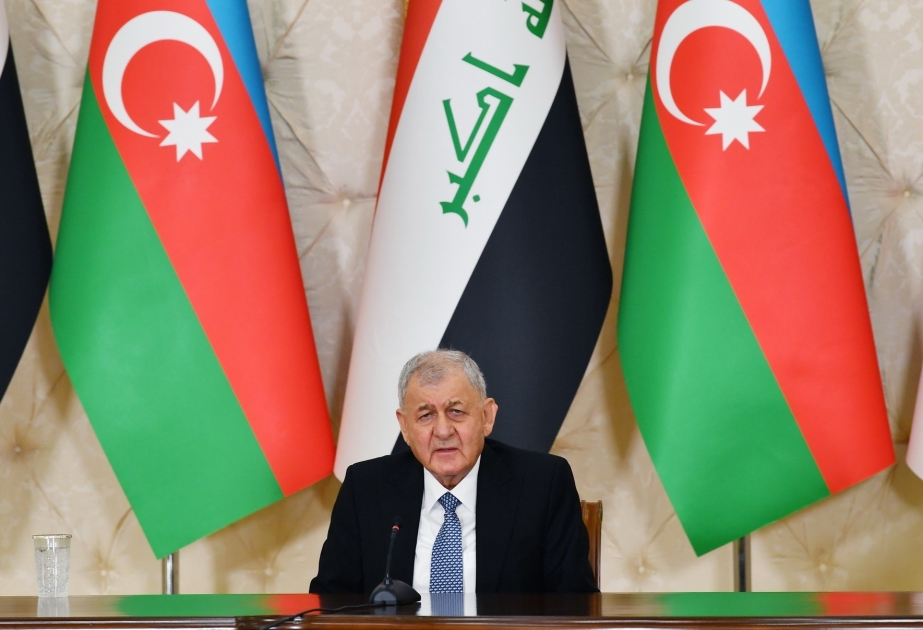 رئيس العراق: علينا ان ننشئ في بلادنا مناخا جديدا لفرص الاعمال لاذربيجان