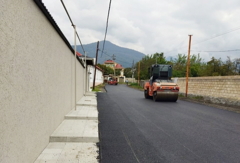 Balakən şəhərinin yol-nəqliyyat infrastrukturu təkmilləşdirilir