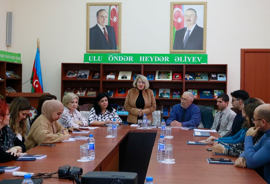 Kitabxanada “Ruhumun çağırışları” kitabının təqdimatı olub