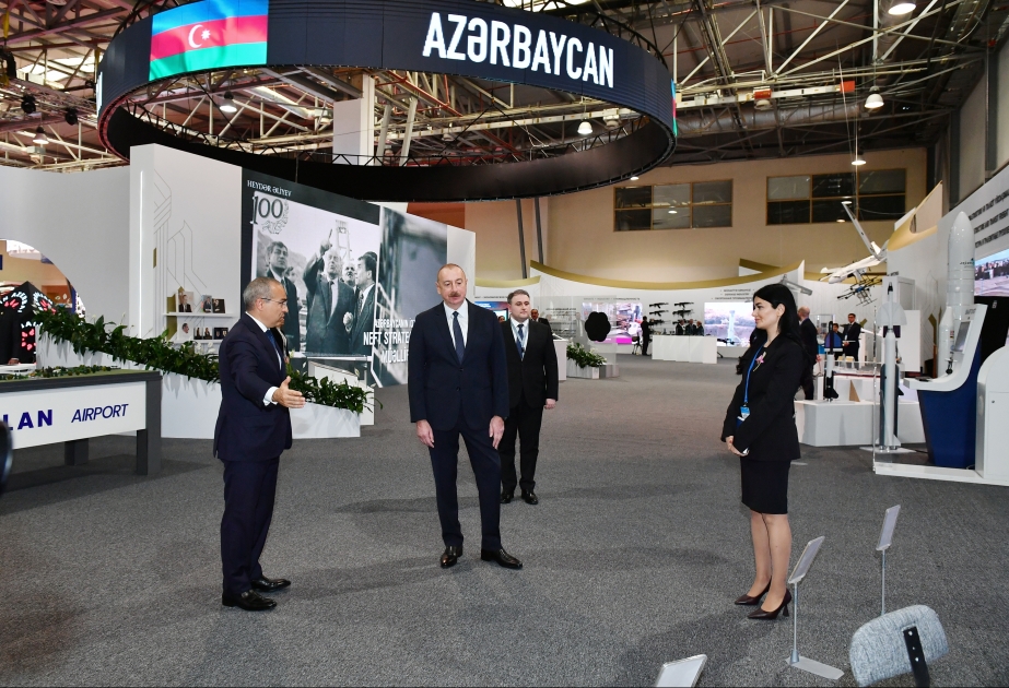 Prezident İlham Əliyev SPECA ölkələrinin sərgisinin açılışında iştirak edib YENİLƏNİB VİDEO