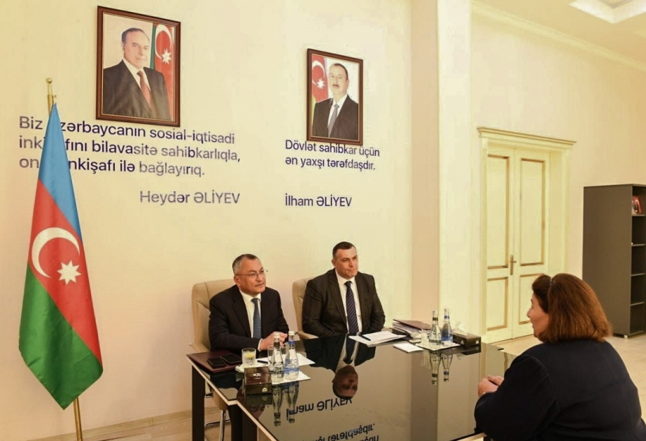 Dövlət Komitəsinin sədri Ağdamda vətəndaşların müraciətlərini dinləyib