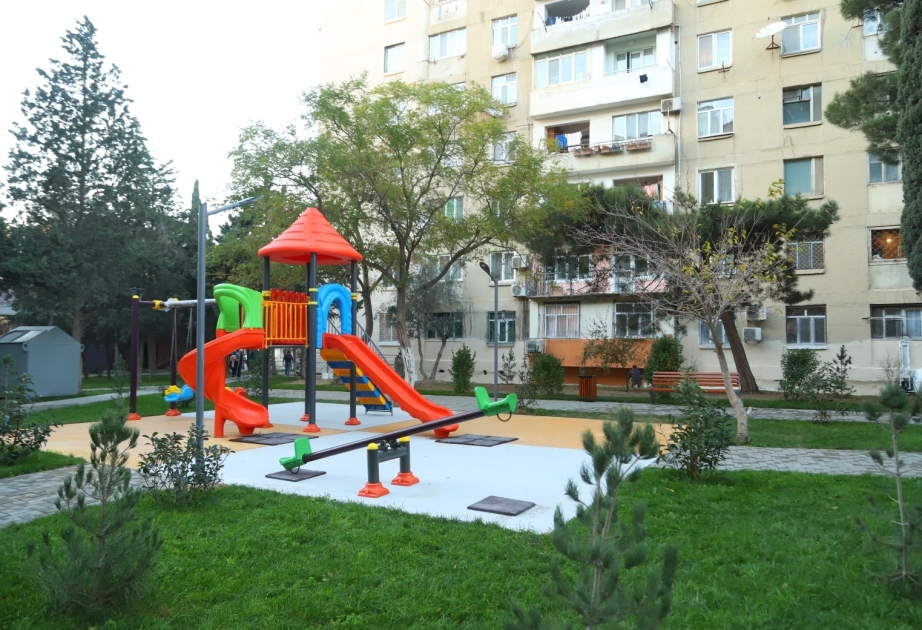 Xətai rayonunda daha bir abad həyət sakinlərin istifadəsinə verilib
