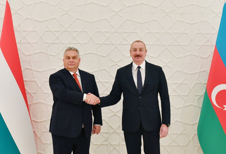 President Ilham Aliyev met with Prime Minister of Hungary VIDEO