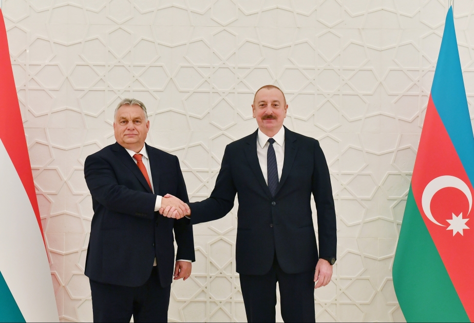 Präsident Ilham Aliyev und Ministerpräsident von Ungarn Viktor Orbán treffen sich in Baku  AKTUALISIERT VIDEO