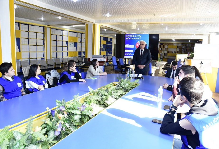 BDU-da “Heydər Əliyev mühazirələri”nin növbəti qonağı Vüqar Rəhimzadə olub