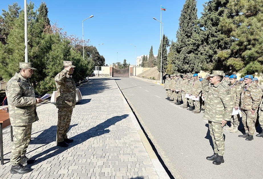 Hərbi qulluqçular arasında atletika yarışlarının qalibi məlum olub