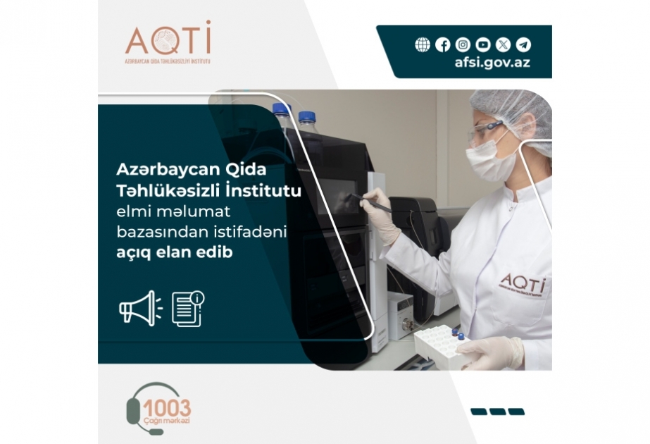AQTİ elmi məlumat bazasından istifadəni açıq elan edib
