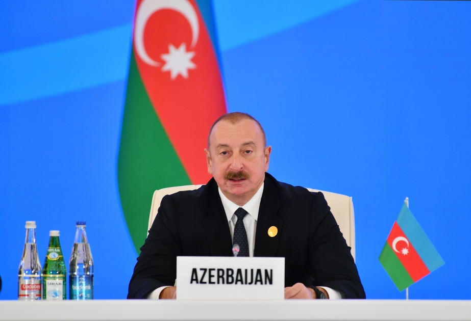 الرئيس: في السنوات الأخيرة، استثمرت أذربيجان مليارات دولار في بنيتها التحتية للنقل