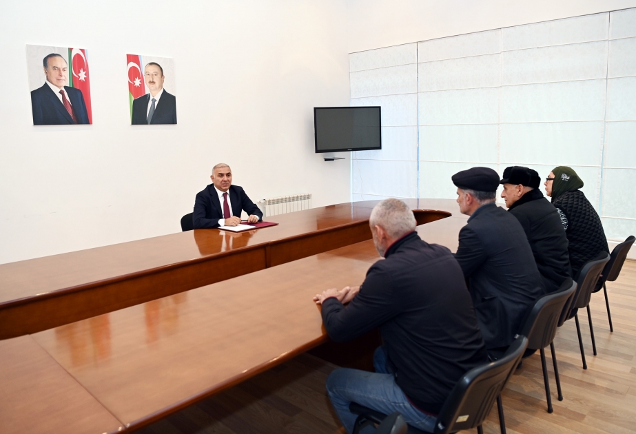 “Azərişıq” sədri Şabranda vətəndaşları qəbul edib