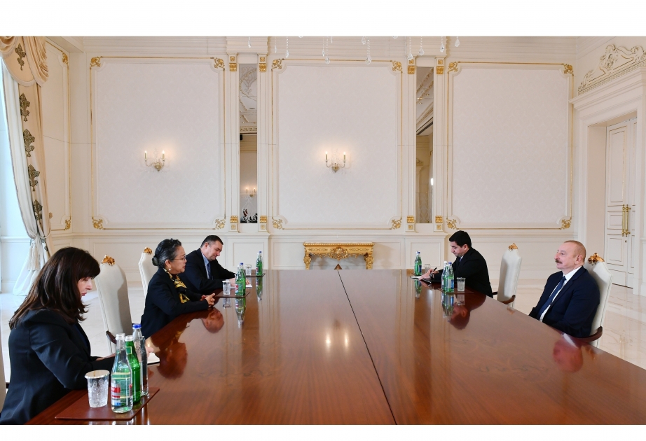 伊利哈姆·阿利耶夫总统接见联合国亚洲及太平洋经济社会委员会执行秘书
