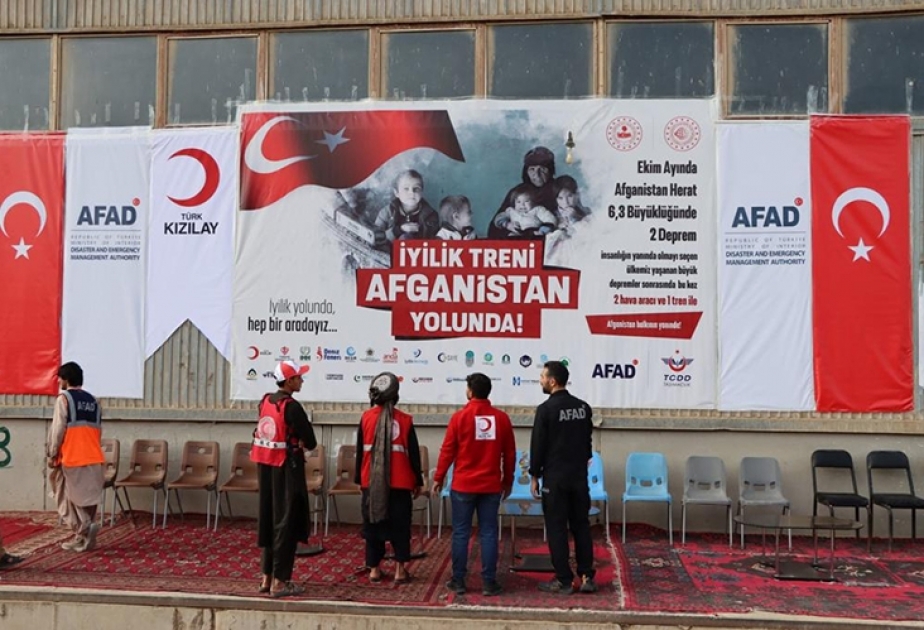 Əfqanıstana yardım daşıyan 19-cu “Xeyirxahlıq qatarı” Herata çatıb