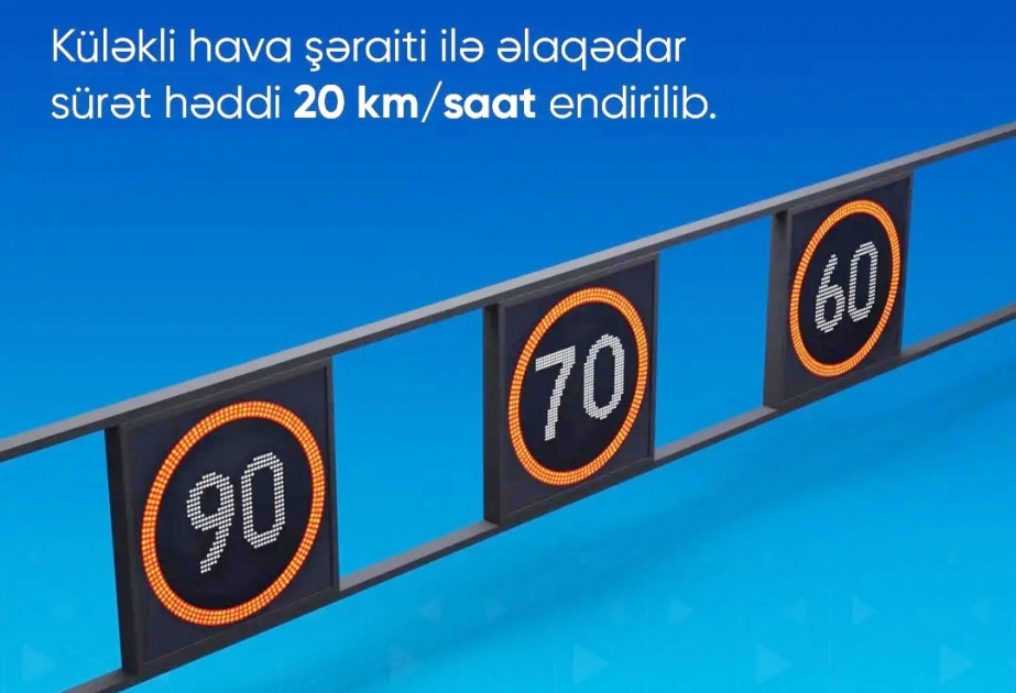 Zığ dairəsi-Hava Limanı yolunda bəzi zolaqlar üzrə sürət həddi 20 kilometr/saat endirilib
