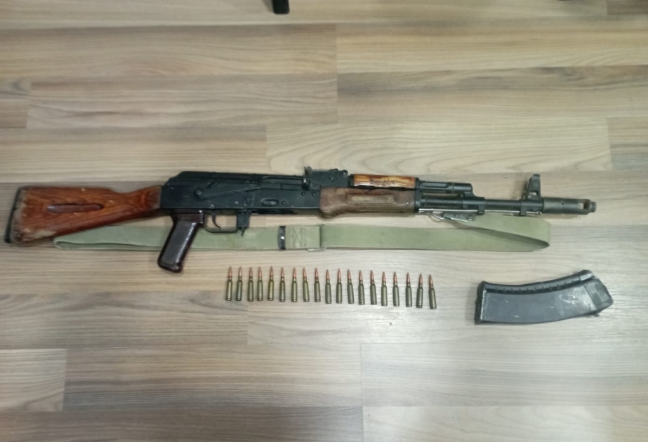 Şirvanda avtomat silahı, daraq və patronlar aşkarlanıb