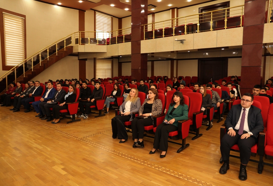 BDU-da Maliyyə Nazirliyinin nümayəndələri ilə tələbələrin görüşü