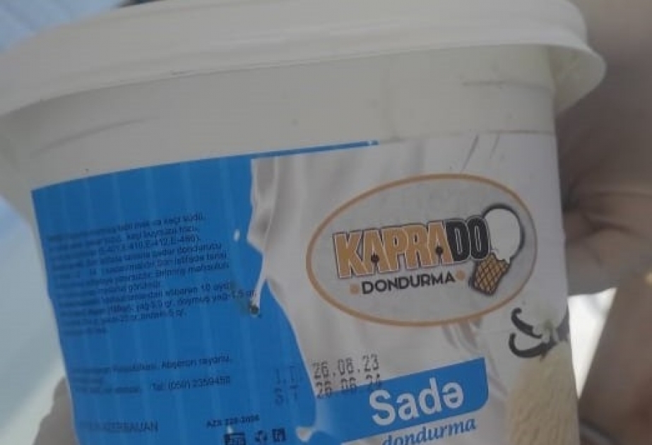 İstehlaka yararsız dondurma məhsullarının satışının qarşısı alınıb