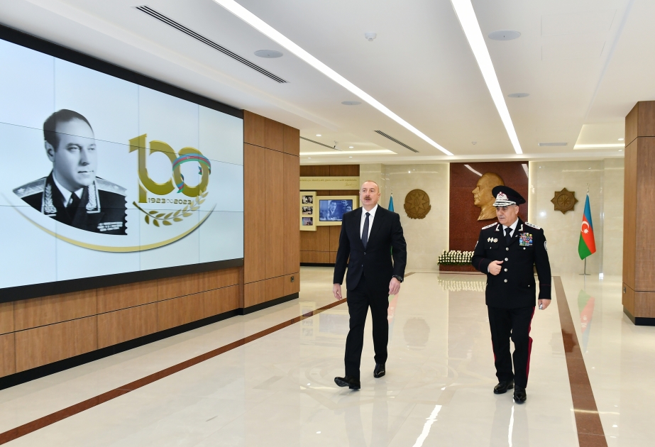 Президент Ильхам Алиев принял участие в открытии новых административных зданий Службы государственной безопасности ВИДЕО