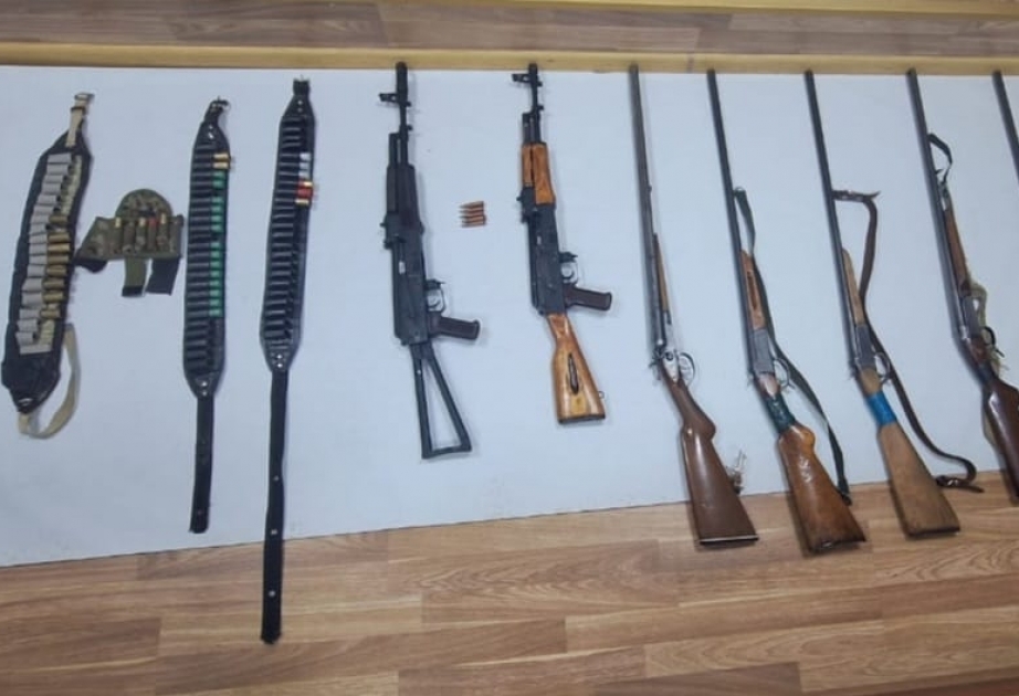 Lerikdə dağın yamacından silah-sursat aşkarlanıb