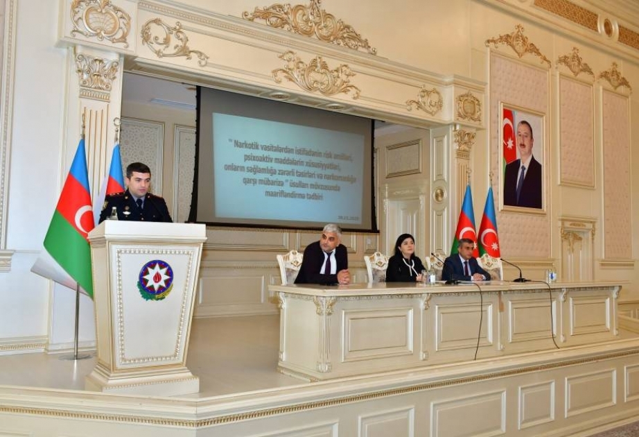 Narkotik vasitələrdən istifadə etməyin risk amilləri mövzusunda təlim keçirilib