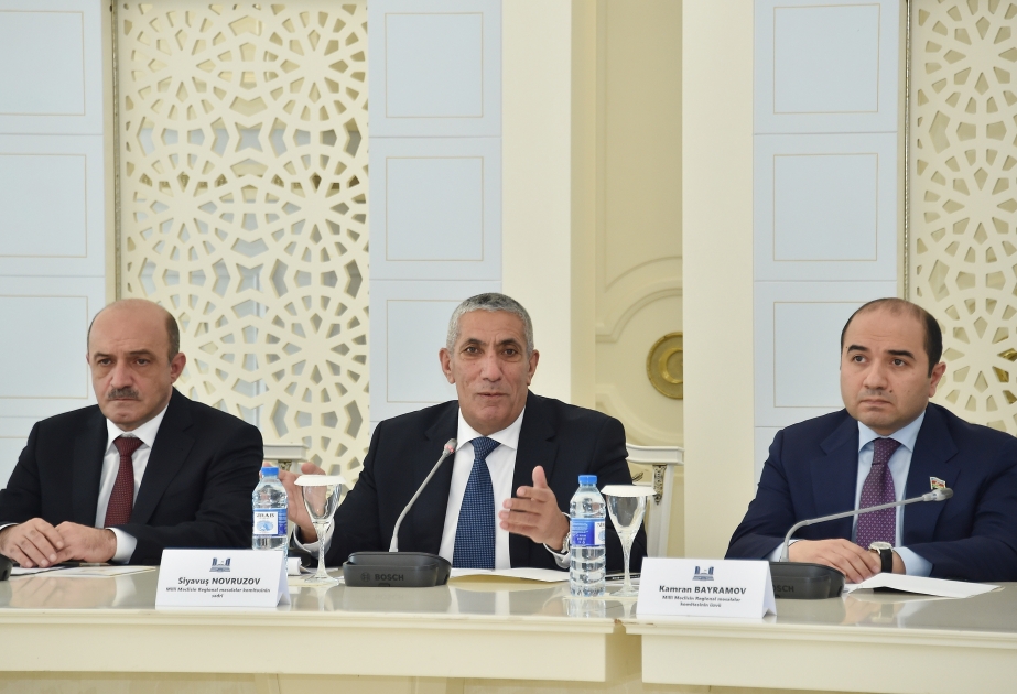 Siyavuş Novruzov: Son 20 ildə regionların inkişafı ilə əlaqədar 4 proqram qəbul edilib