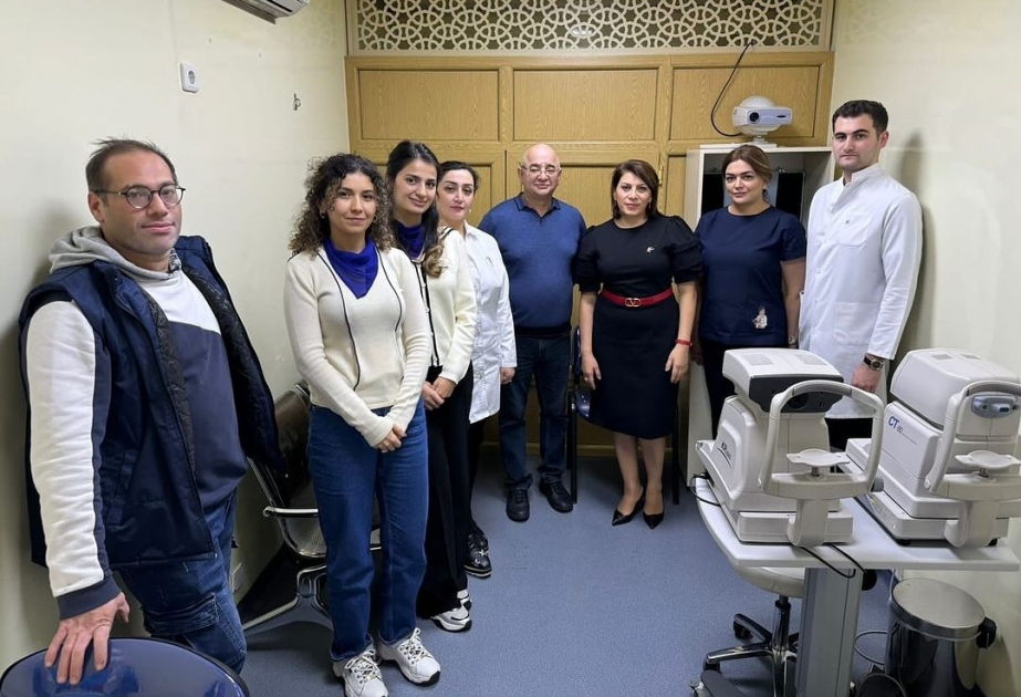 Milli Oftalmologiya Mərkəzinin Avtomobil Səyyar klinikası SABİ SUN Beynəlxalq məktəbində tibbi aksiya keçirib