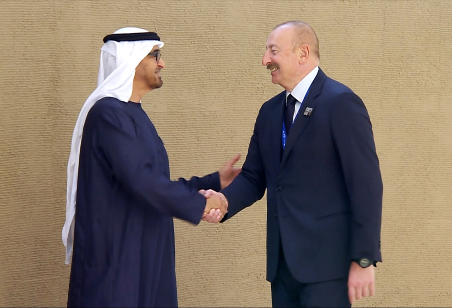 28. Weltklimakonferenz (COP28) in Dubai Aserbaidschans Präsident Ilham Aliyev nimmt an Konferenz teil VIDEO