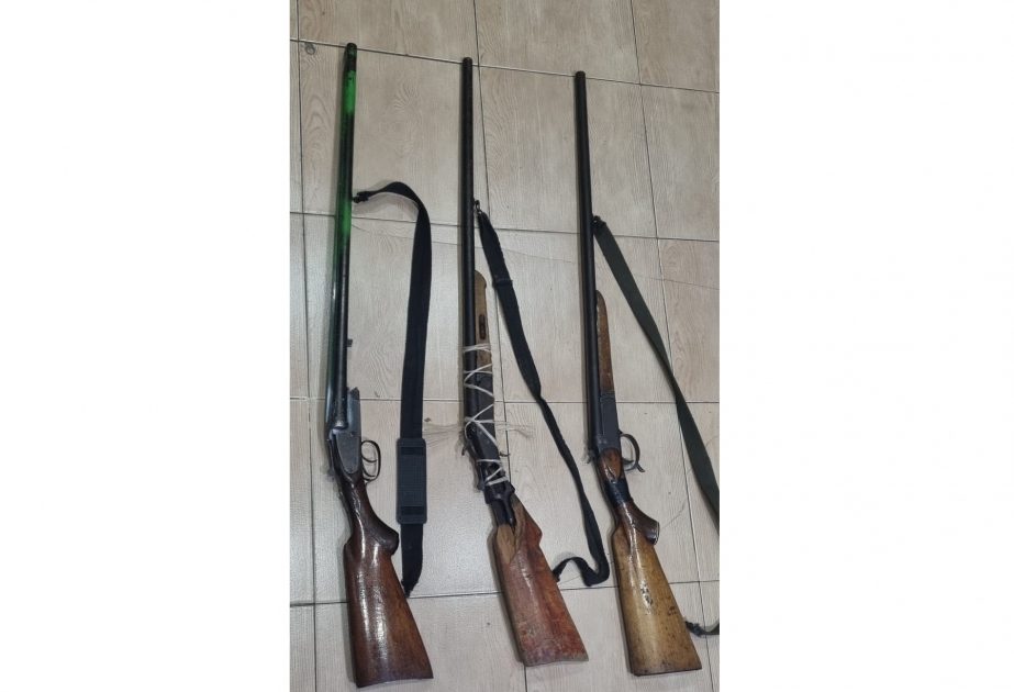 Saatlı sakinləri sənədsiz silahlarını polisə təhvil veriblər