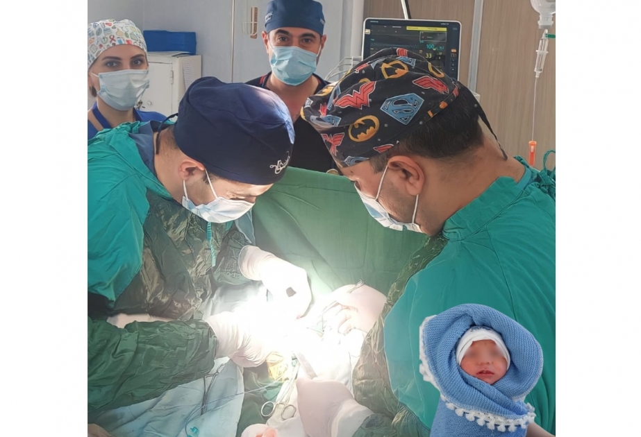 Sumqayıt Tibb Mərkəzində ikigünlük körpə üzərində əməliyyat uğurla icra olunub