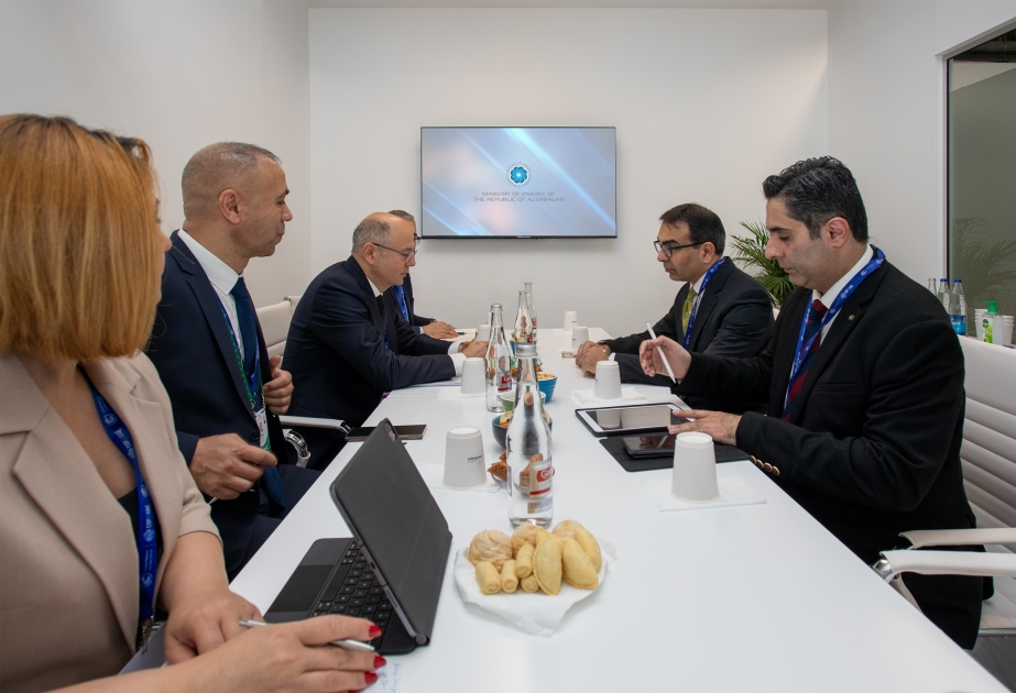 Azerbaijan’s energy minister holds several meetings in Dubai