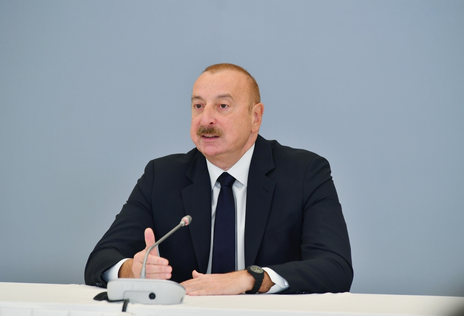 President Ilham Aliyev: When we restored our sovereignty, a large number of Armenian military servicemen was positioned in Karabakh VIDEO