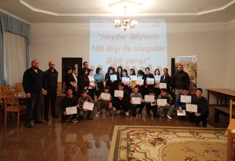 Ulu Öndər Heydər Əliyevin 100 illik yubileyi ilə əlaqədar bilik yarışı keçirilib