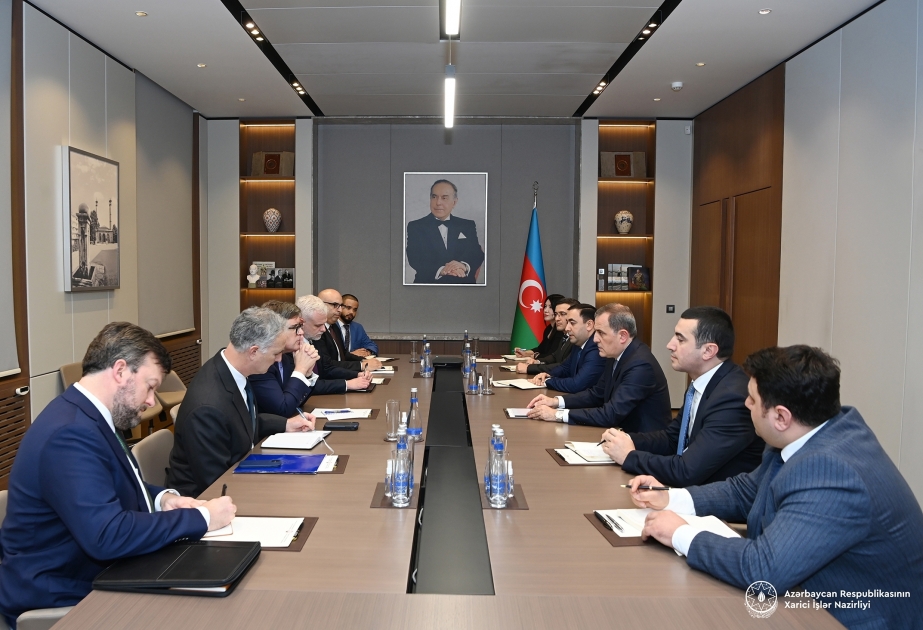 Djeyhoun Baïramov rencontre le secrétaire d’Etat américain aux Affaires européennes et eurasiennes James O’Brien
