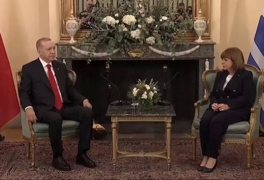 Türkiyə və Yunanıstan prezidentlərinin görüşü olub