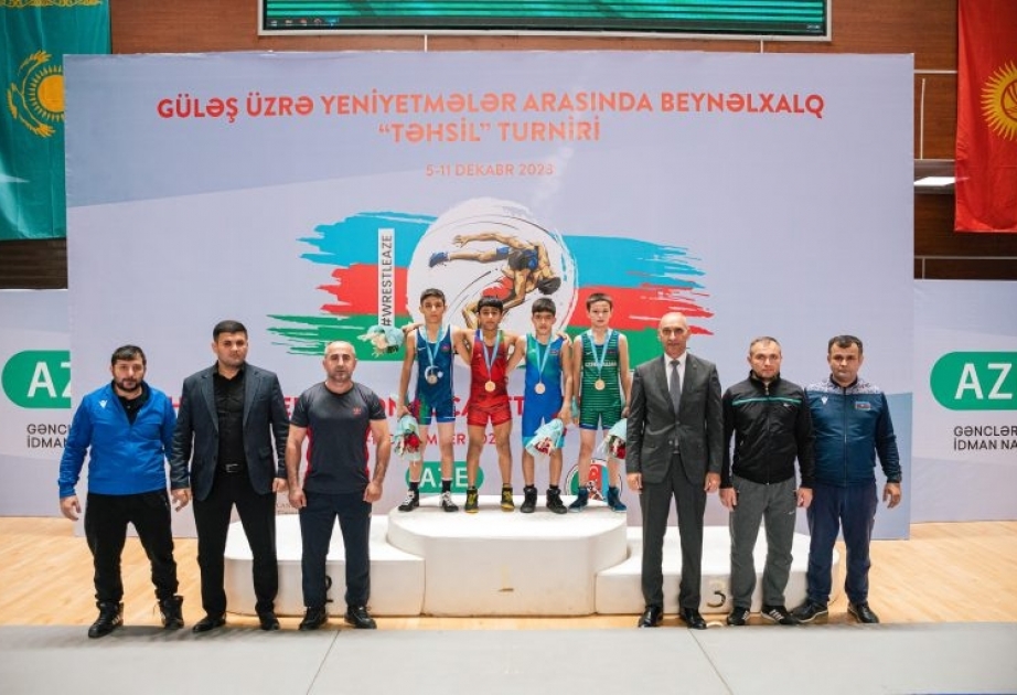 Güləş üzrə “Təhsil” turnirində daha beş çəki üzrə qaliblər bəlli olub
