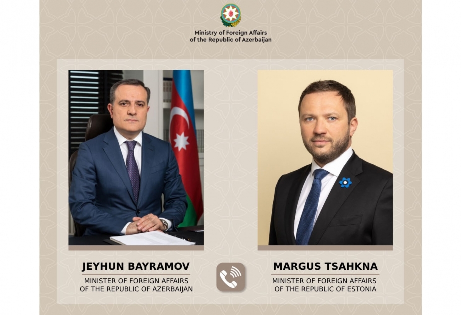 Ministros de Asuntos Exteriores de Azerbaiyán y Estonia mantienen una conversación telefónica