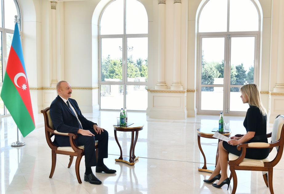 Presidente de Azerbaiyán concede una entrevista al canal de televisión “Euronews”