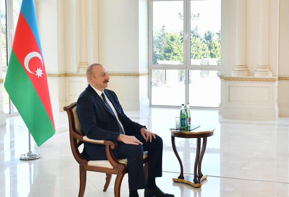 Prezident İlham Əliyev: Hazırda məntiq nöqteyi-nəzərindən sülh sazişinin imzalanmasına hər hansı ciddi maneə görmürəm