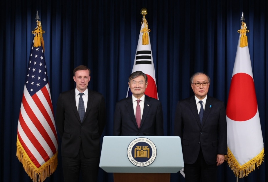 S. Korea, U.S., Japan vow to strengthen cooperation against N.K. threat