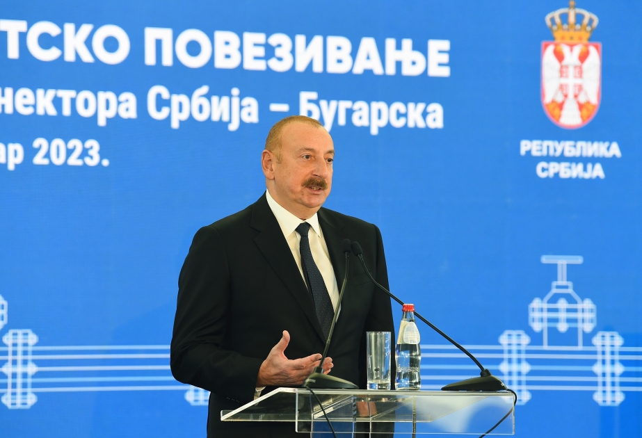 President: This year, Azerbaijan's gas export to Europe will reach approximately 12 bcm