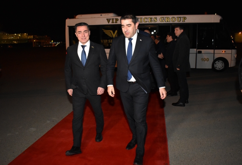 Gürcüstan Parlamentinin sədri Azərbaycana rəsmi səfərə gəlib