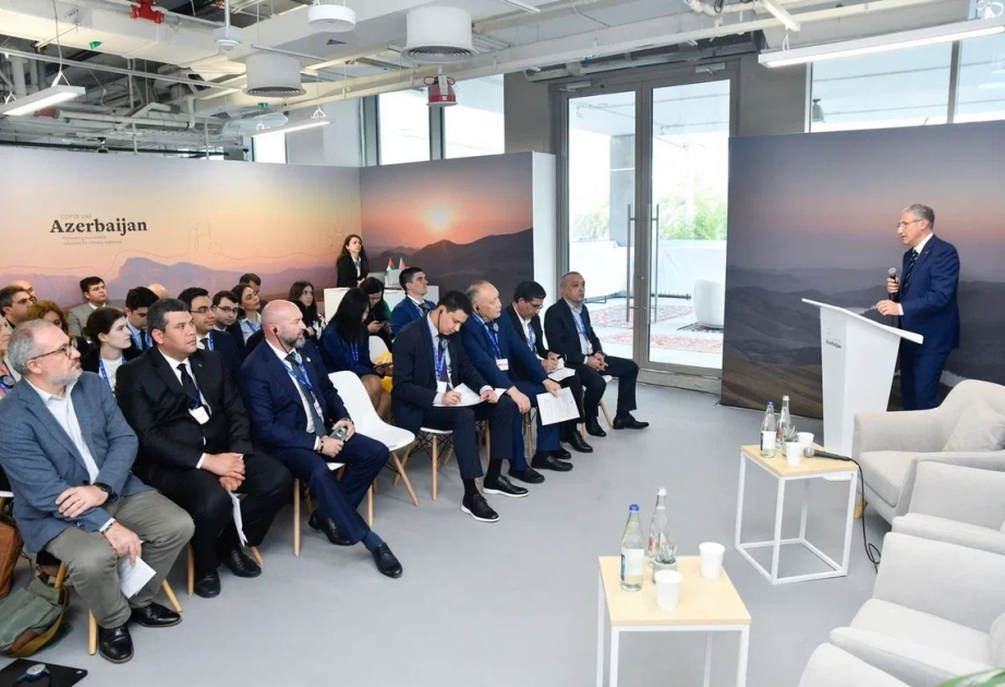 COP 28: Azərbaycan pavilyonunda “Xəzər dənizi regionunda iqlim dəyişmələrinin təsirlərinə uyğunlaşma” mövzusunda tədbir
