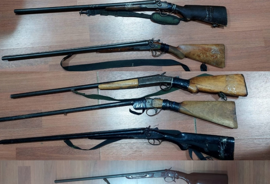 Masallı sakinləri qanunsuz saxladıqları odlu silahları təhvil veriblər