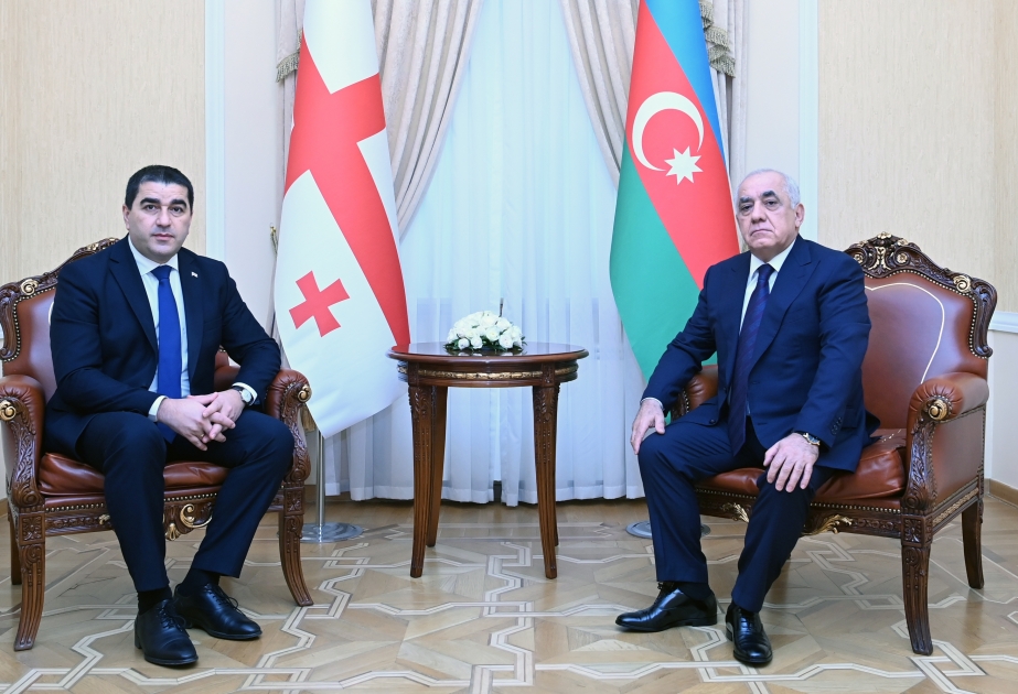 Baş nazir Əli Əsədov Gürcüstan parlamentinin sədri ilə görüşüb
