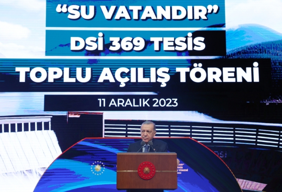 Türkiyədə inşası tamamlanan 369 su obyekti istifadəyə verilib